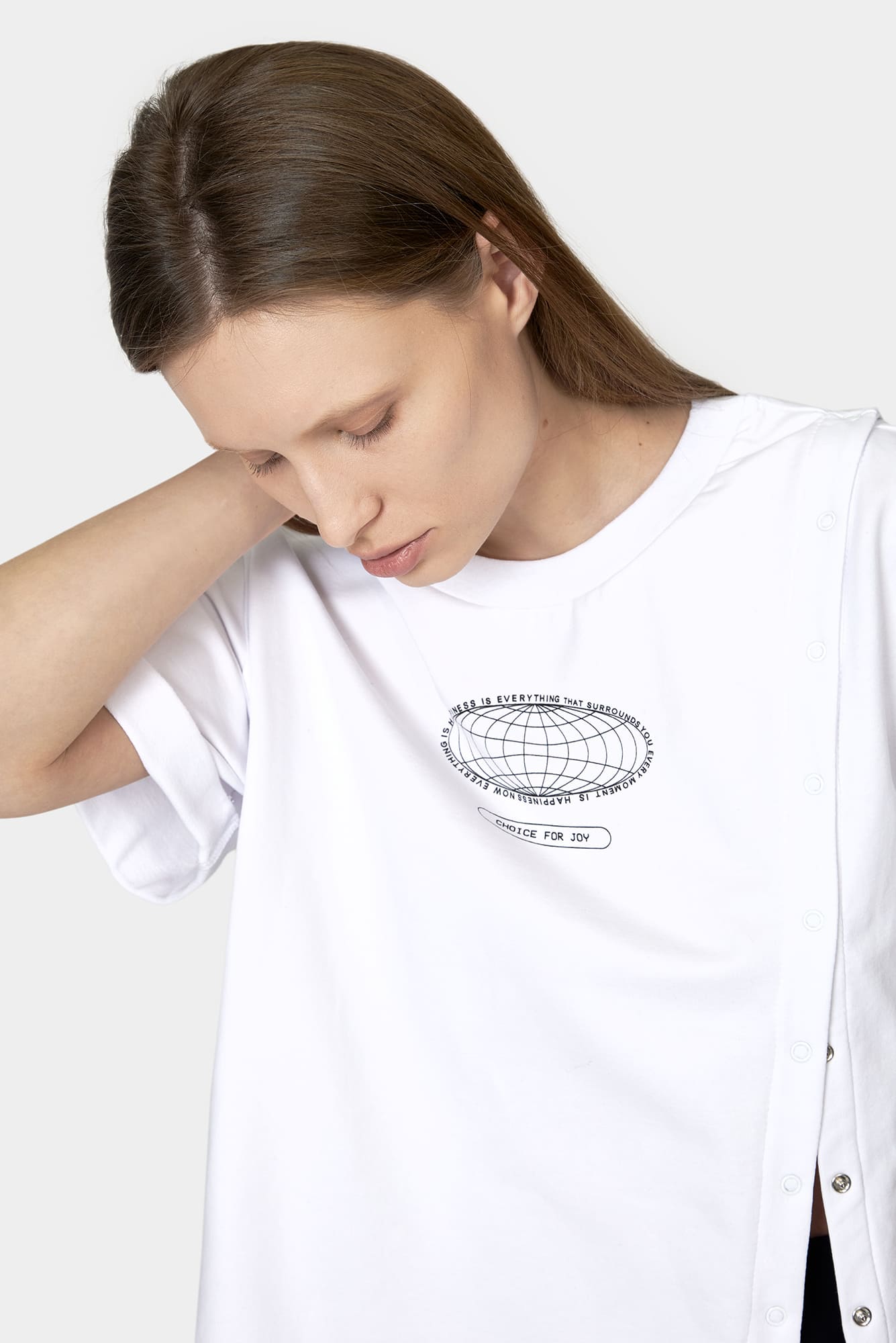 White T-shirt CHOISE for JOY