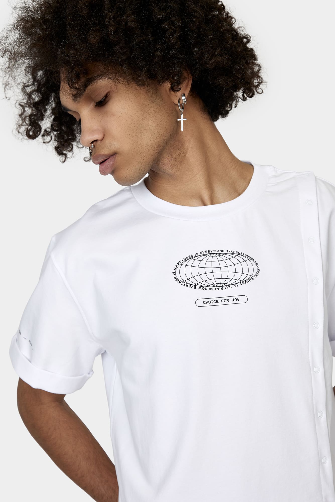 White T-shirt CHOISE for JOY