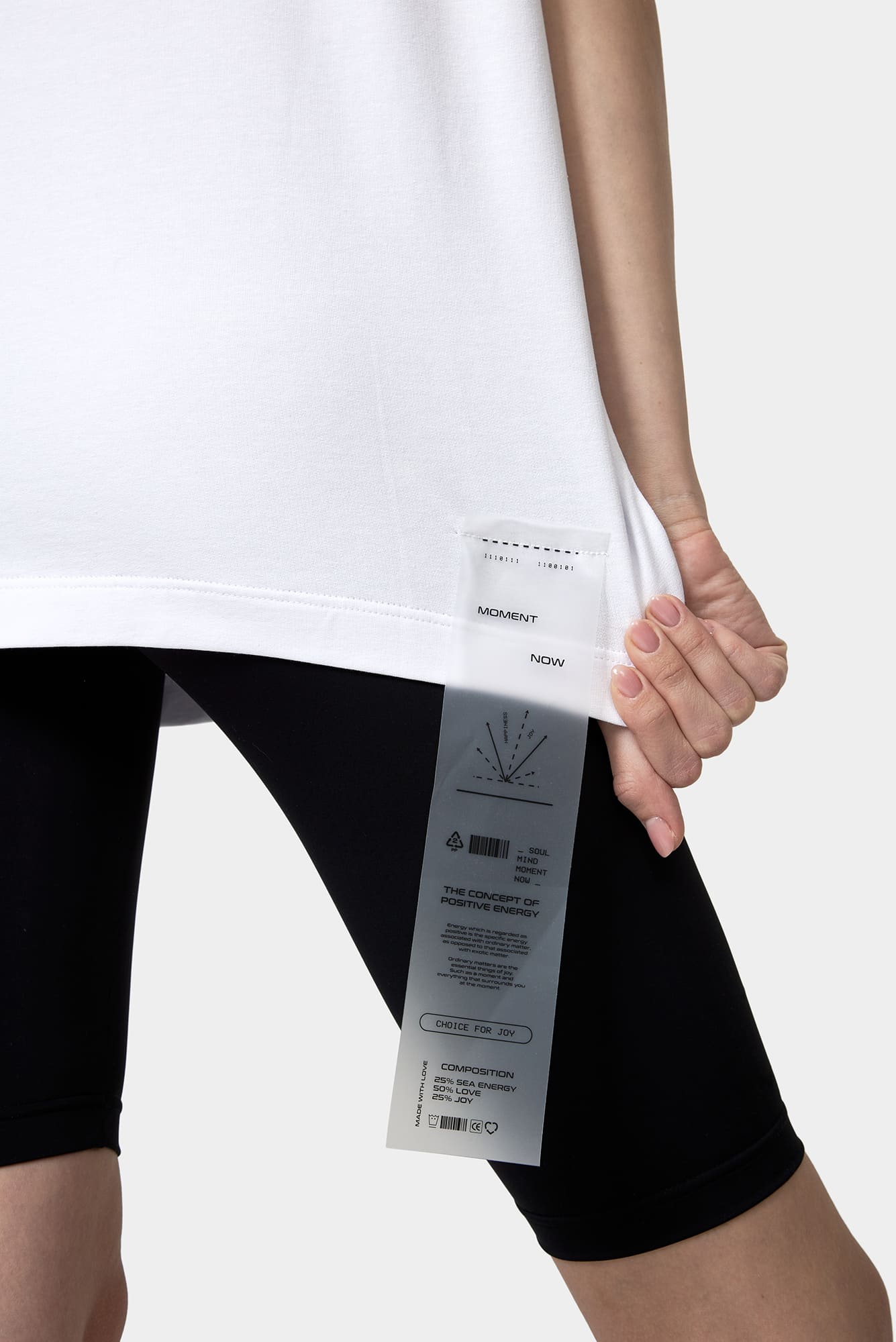 White T-shirt CHOISE for JOY