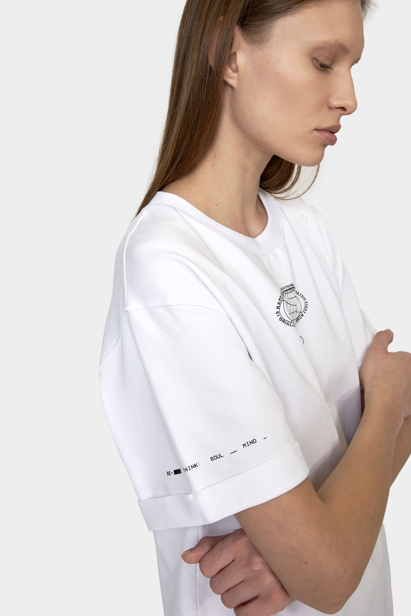 White T-shirt CHOISE for JOY