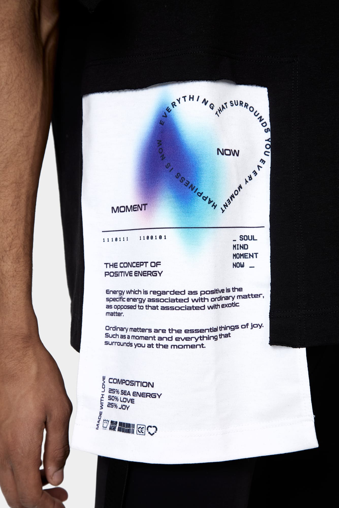 Black T-shirt the MOMENT is NOW