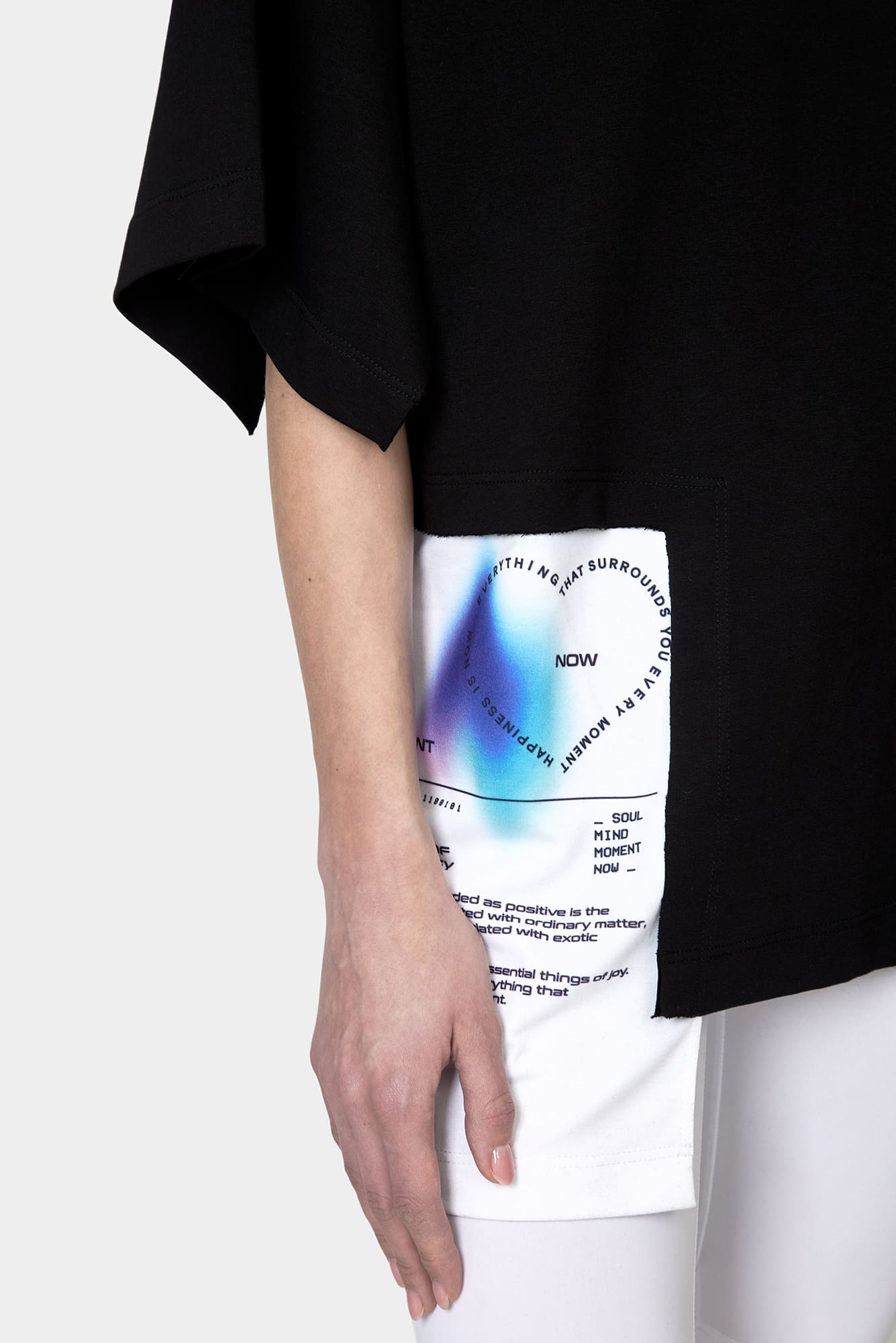 Black T-shirt the MOMENT is NOW