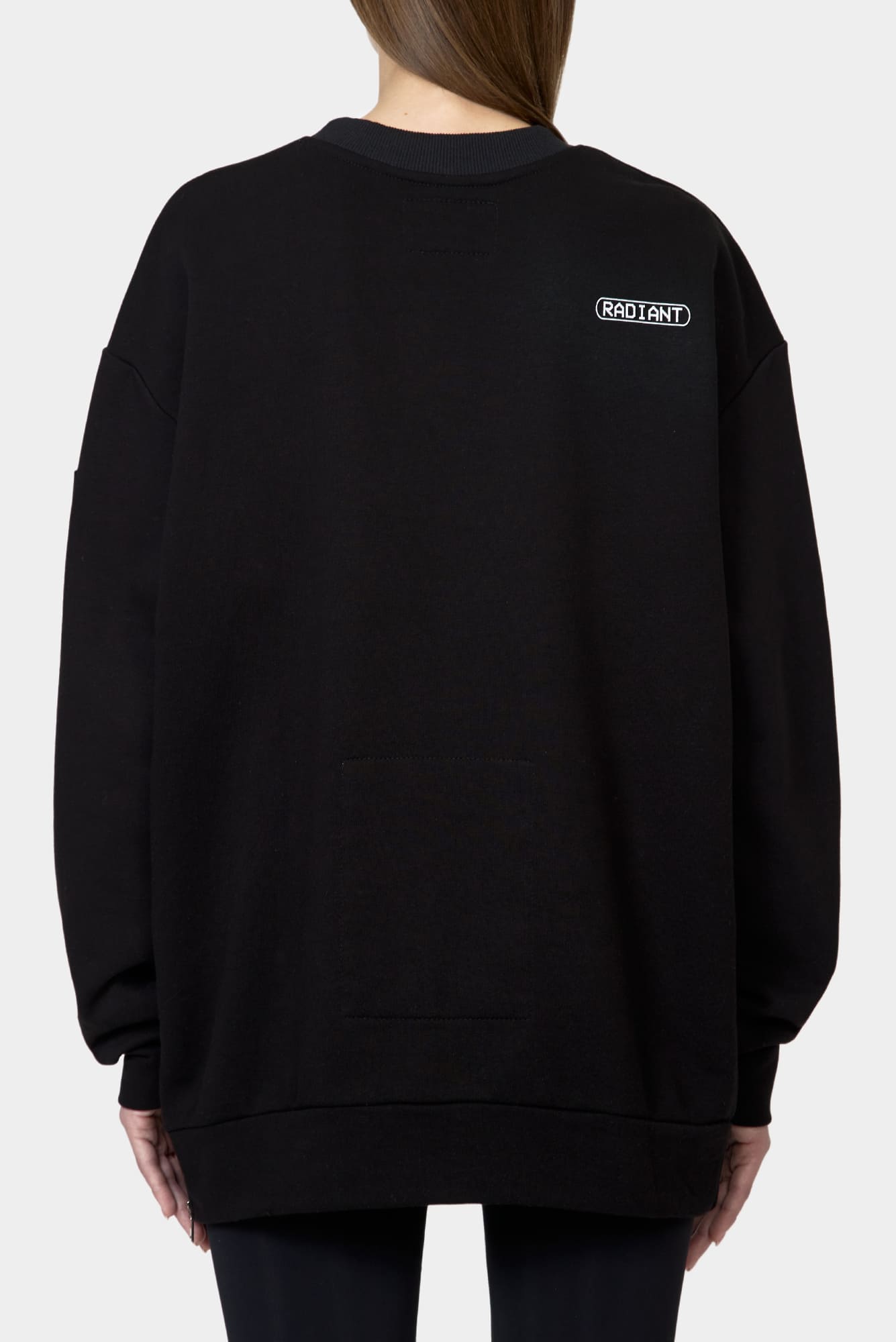 Black sweatshirt WATER SHINE