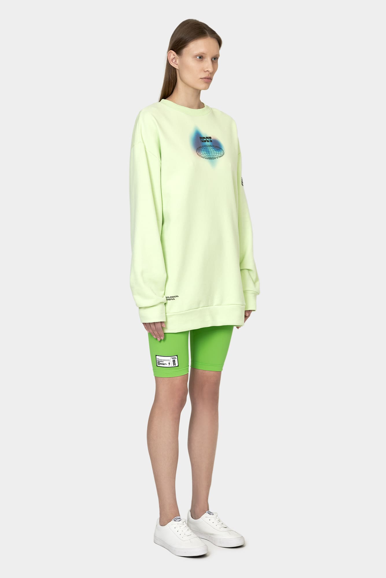 Lime sweatshirt WATER SHINE