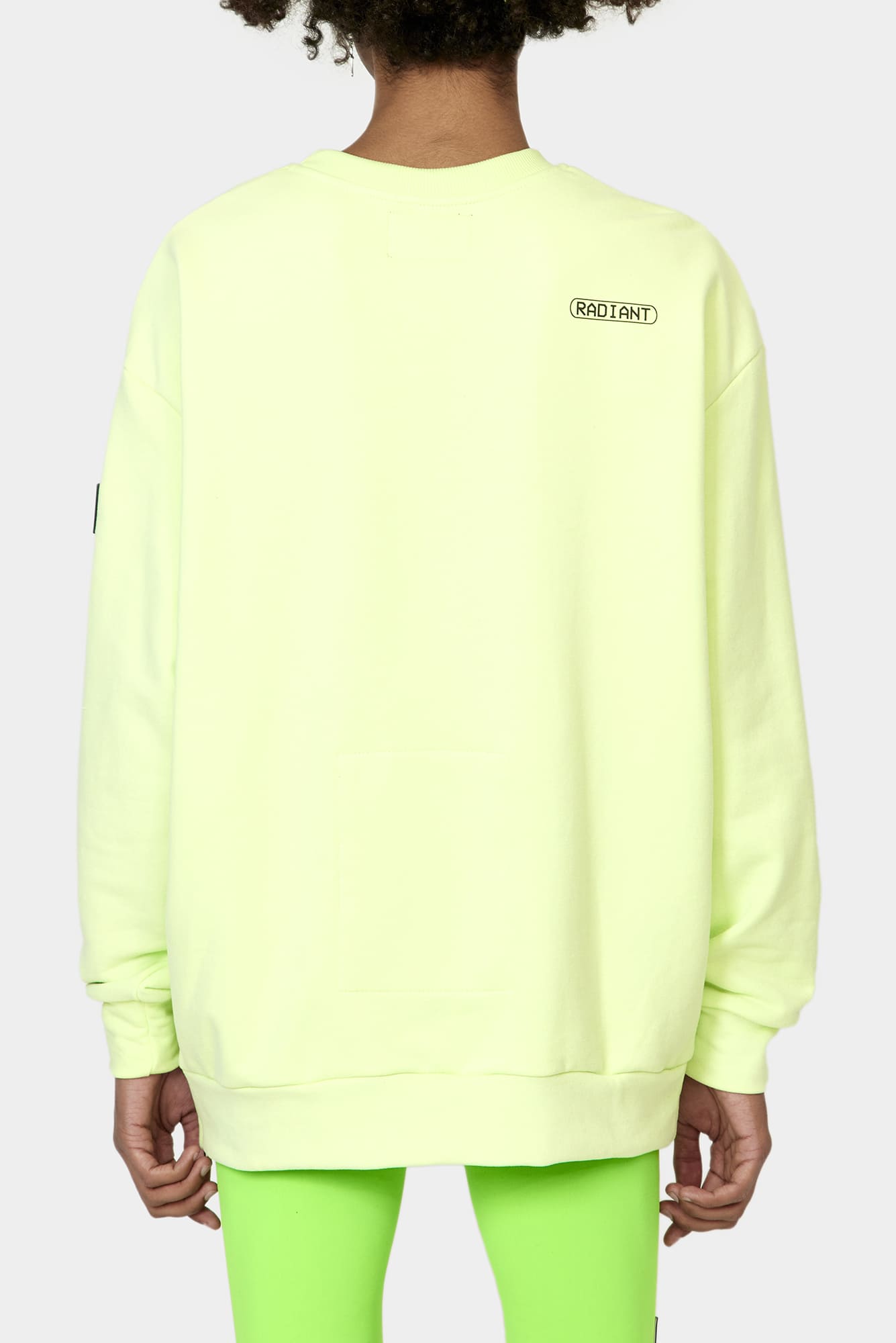 Lime sweatshirt WATER SHINE