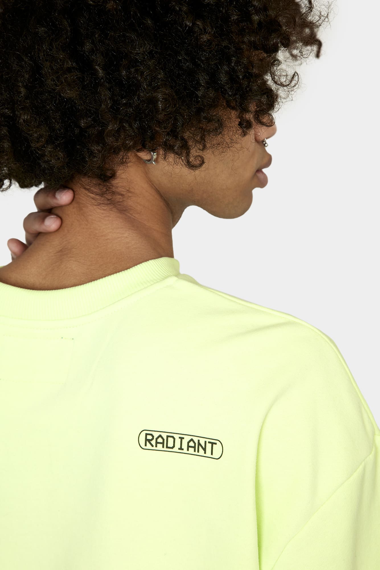 Lime sweatshirt WATER SHINE
