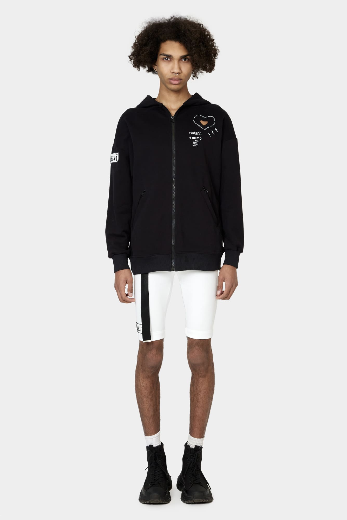 Black hoodie HEART of UA