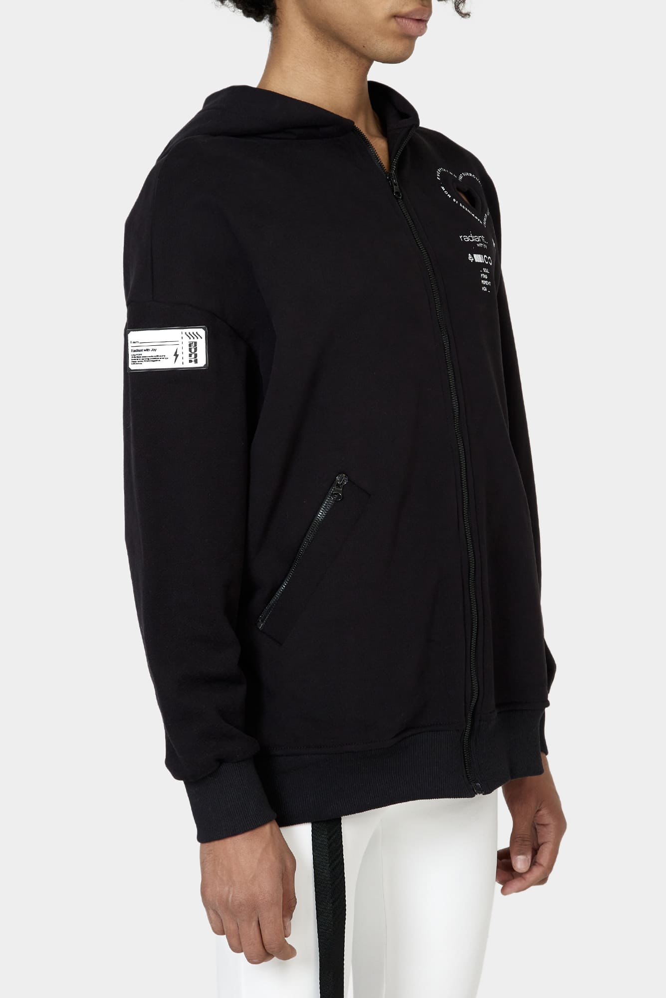 Black hoodie HEART of UA