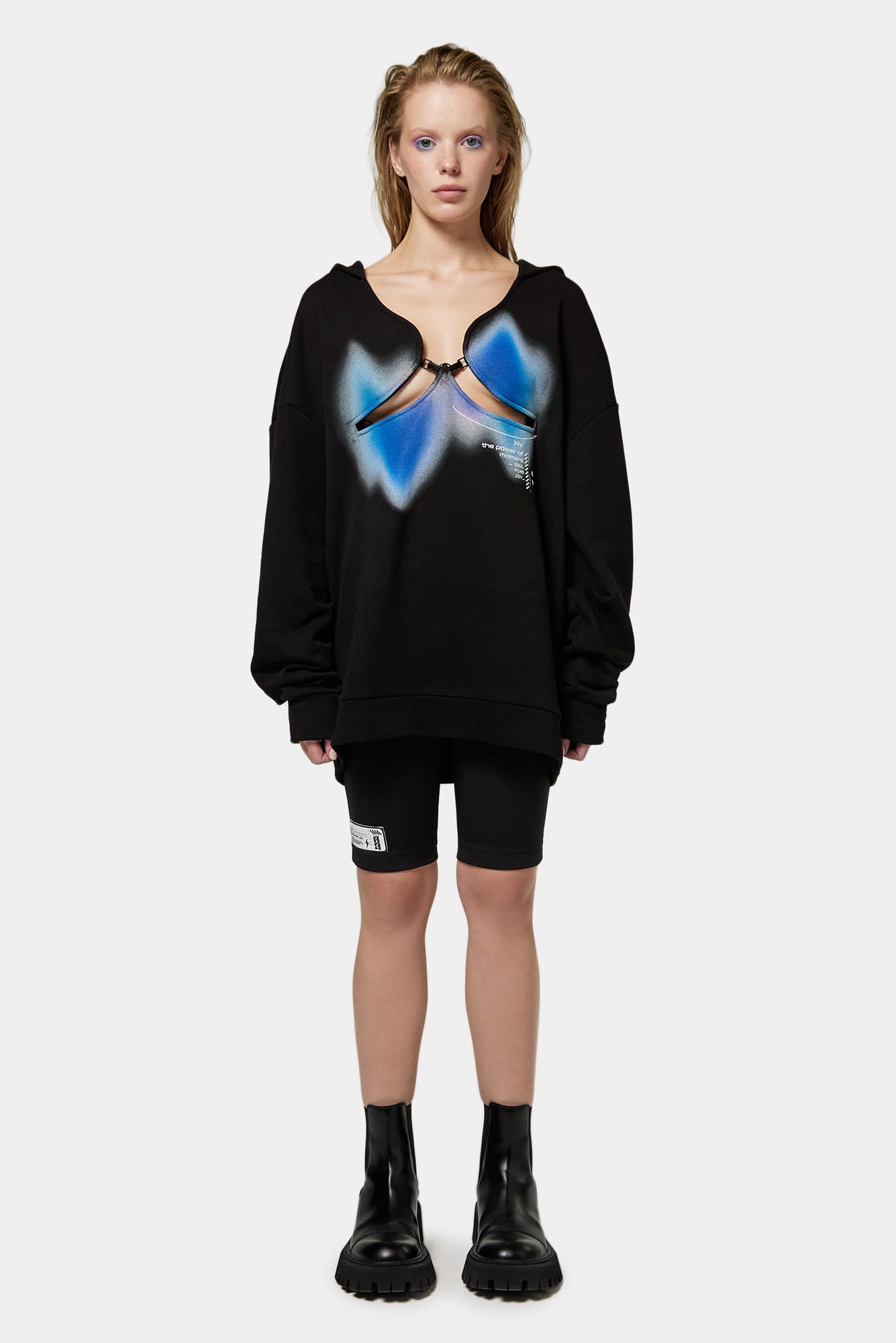 Black hoodie NAKED SOUL