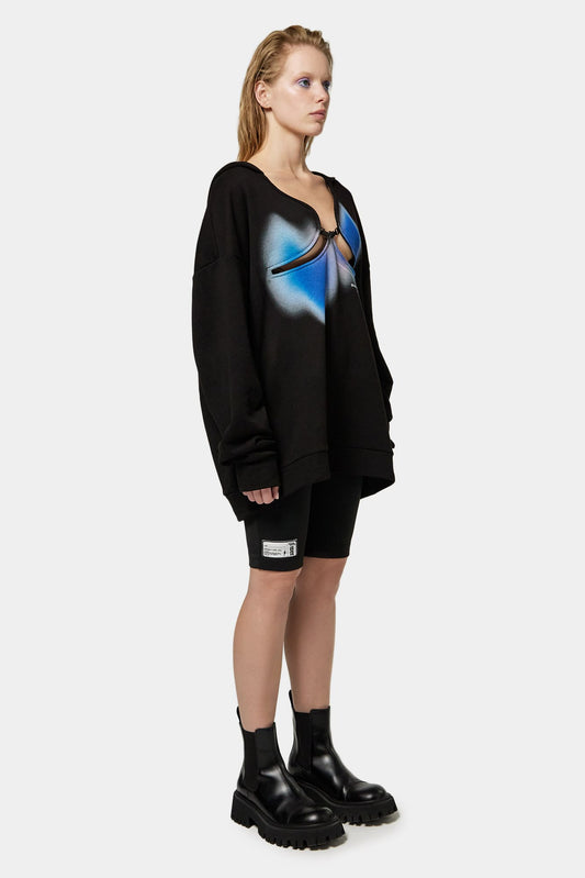 Black hoodie NAKED SOUL