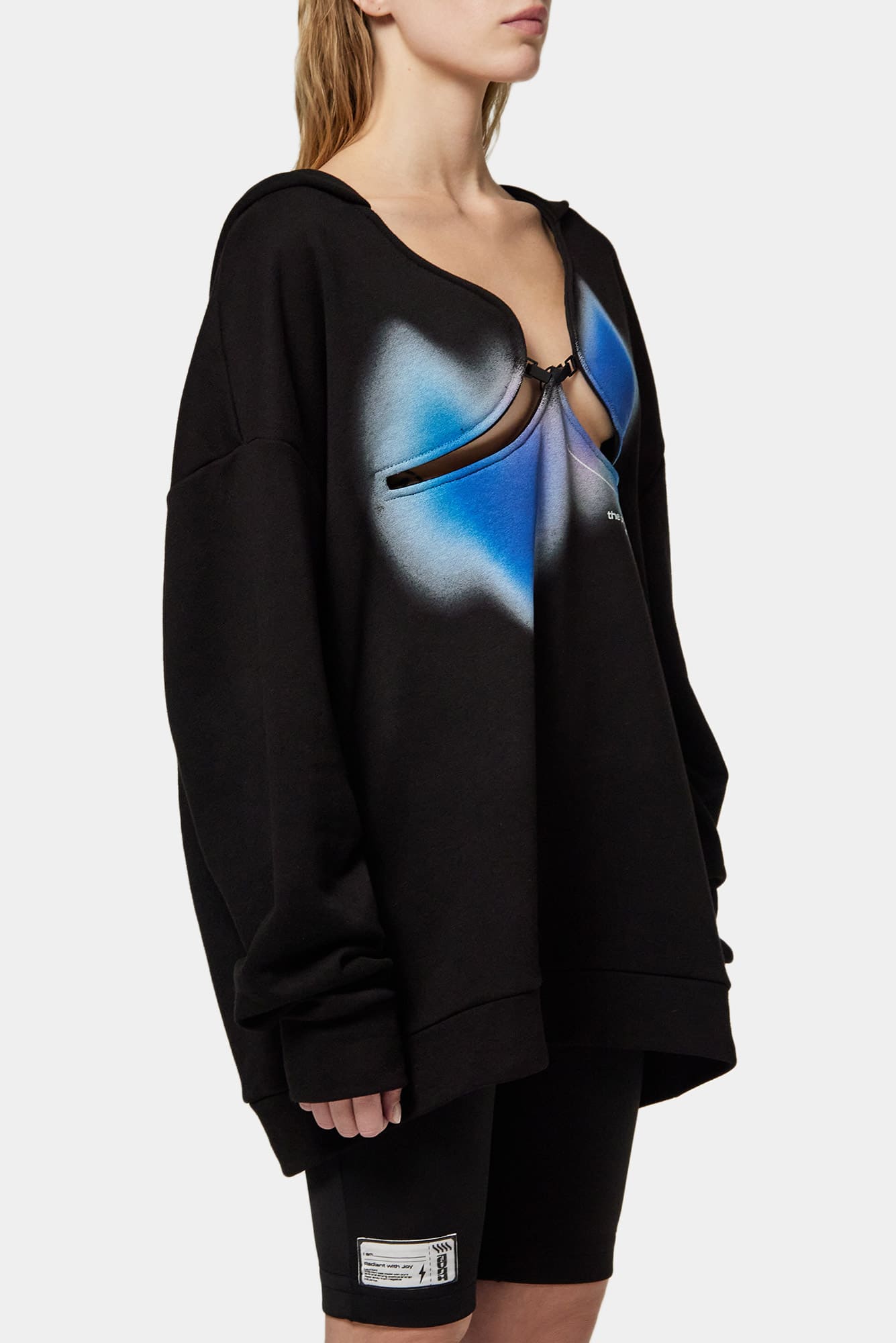 Black hoodie NAKED SOUL