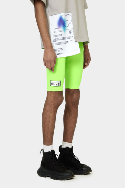 Lime short leggings WATER SHINE