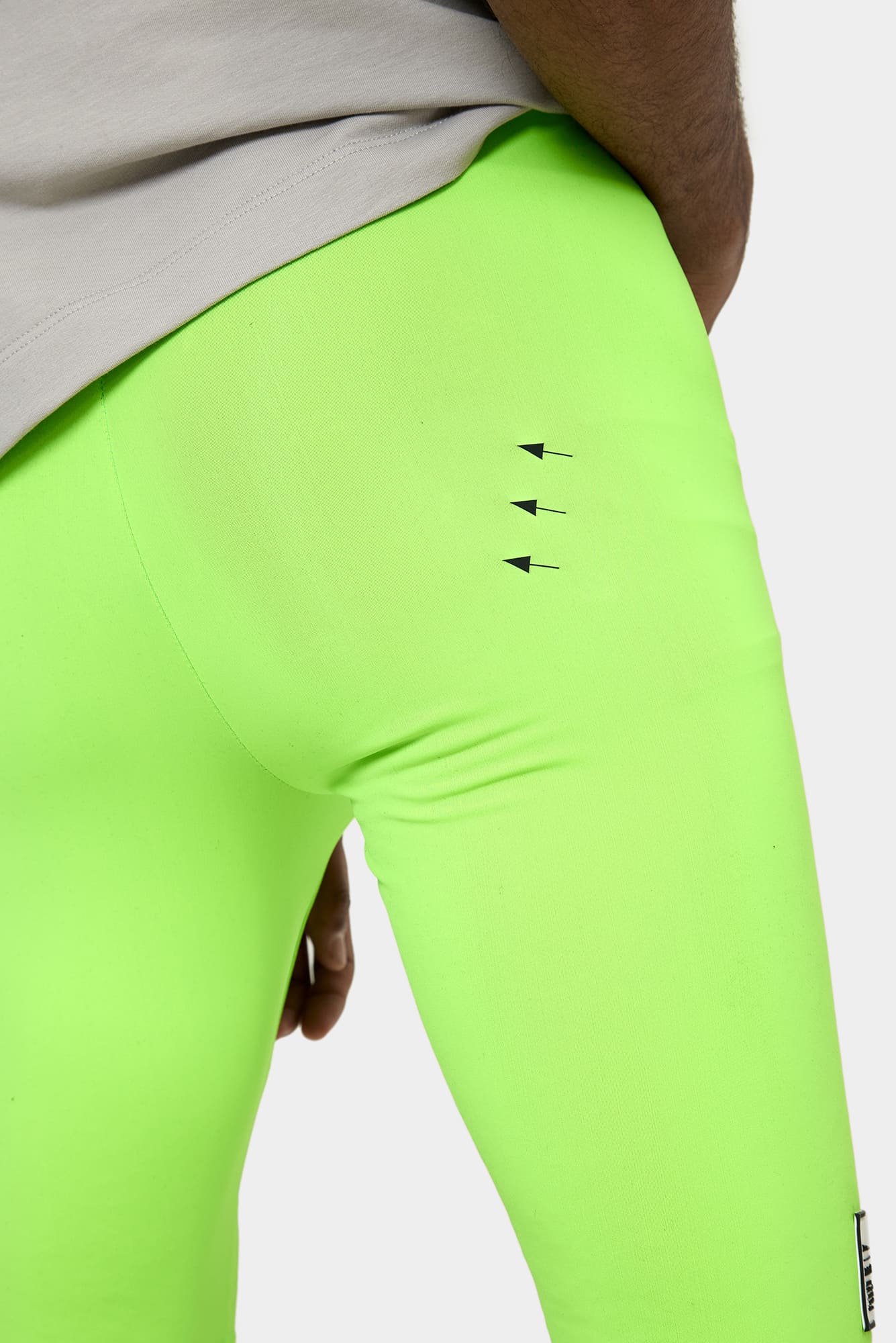 Lime short leggings WATER SHINE