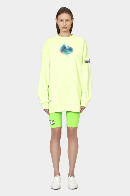 Lime sweatshirt WATER SHINE