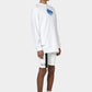 White sweatshirt WATER SHINE