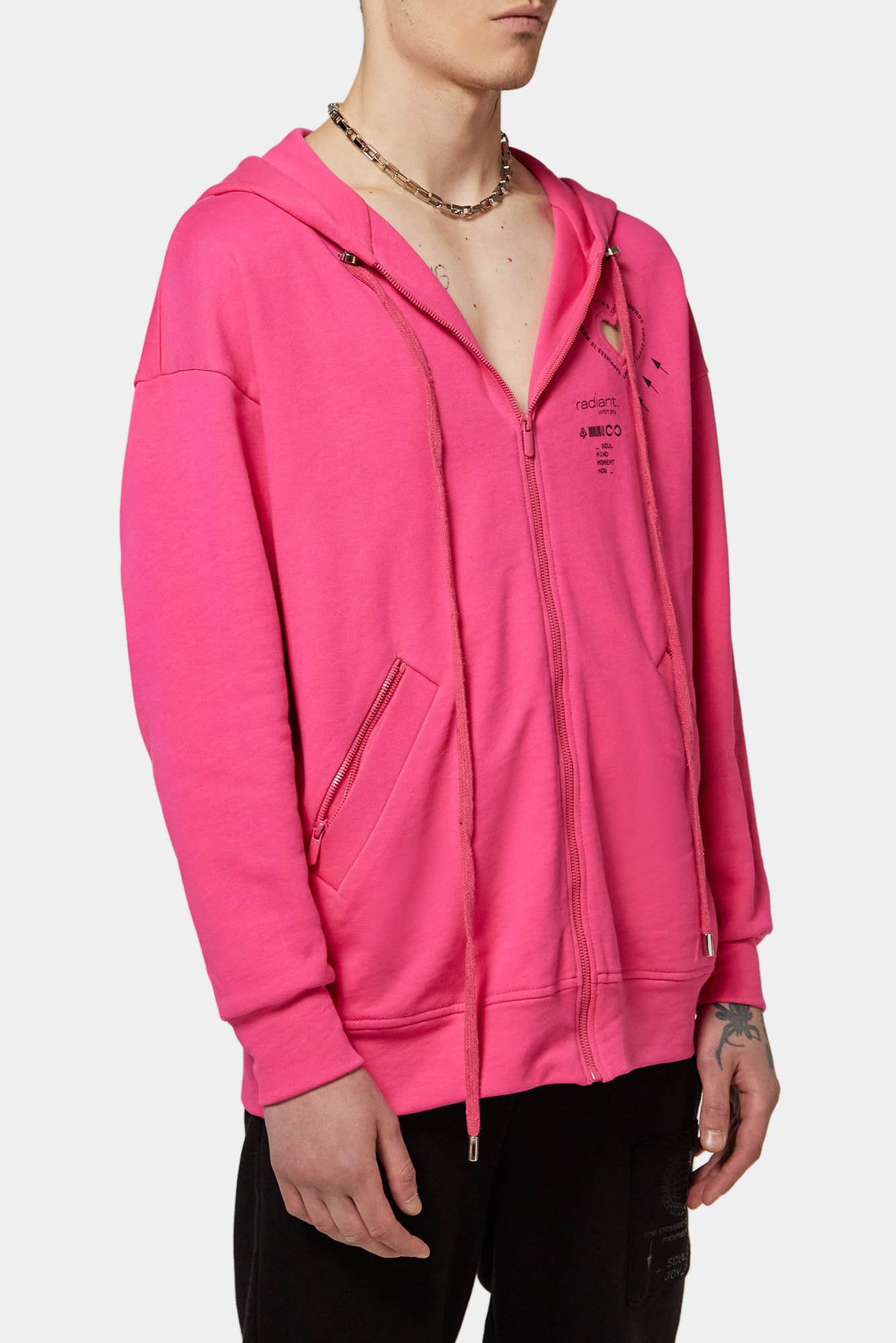 Pink hoodie HEART of UA